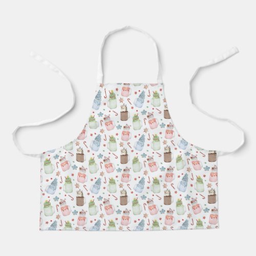 Festive Christmas Milkshakes Kids Apron