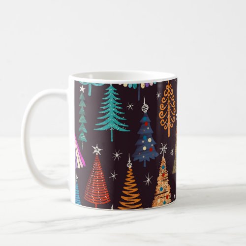 Festive Christmas New Year Pattern Coffee Mug
