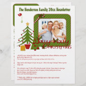 Festive Christmas Newsletter with Photos (Front/Back)