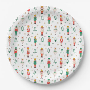 Festive Christmas Nutcracker Ballerina Paper Plates