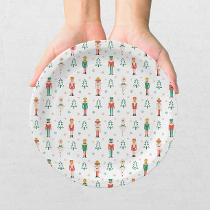 Festive Christmas Nutcracker Ballerina Paper Plates