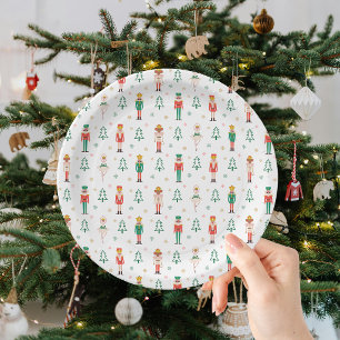 Festive Christmas Nutcracker Ballerina Paper Plates