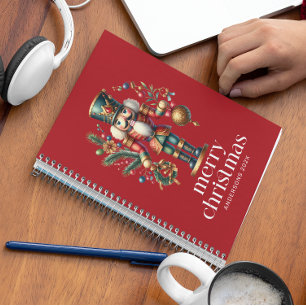 Festive Christmas Nutcracker Custom Photo Notebook