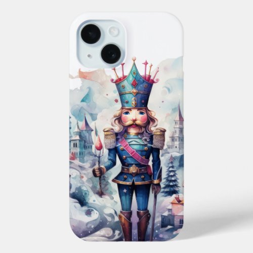 Festive Christmas nutcracker Holiday  iPhone 15 Case