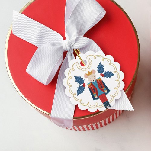 Festive Christmas Nutcracker Mouse King To  From Favor Tags