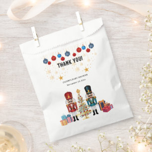 Festive Christmas Nutcracker Ornaments Baby Shower Favor Bag
