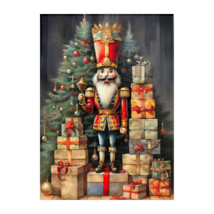 Festive Christmas Nutcracker Painting Holiday Acrylic Print