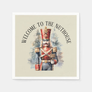 Festive Christmas nutcracker party Napkins