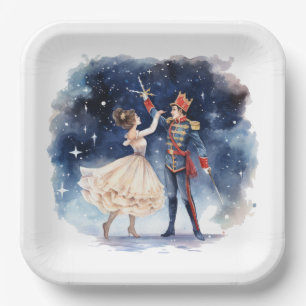 Festive Christmas nutcracker party Paper Paper Plates