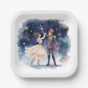 Festive Christmas nutcracker party Paper Plates
