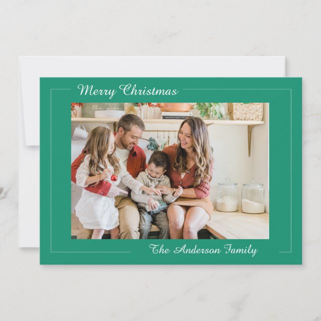 Festive Christmas Nutcracker Photo  Holiday Card (Front)