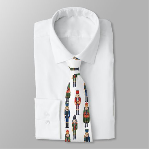 Festive Christmas nutcracker tiled pattern  Neck Tie