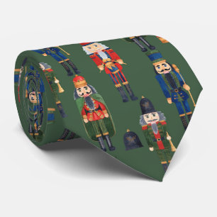 Festive Christmas nutcracker tiled pattern Neck Tie
