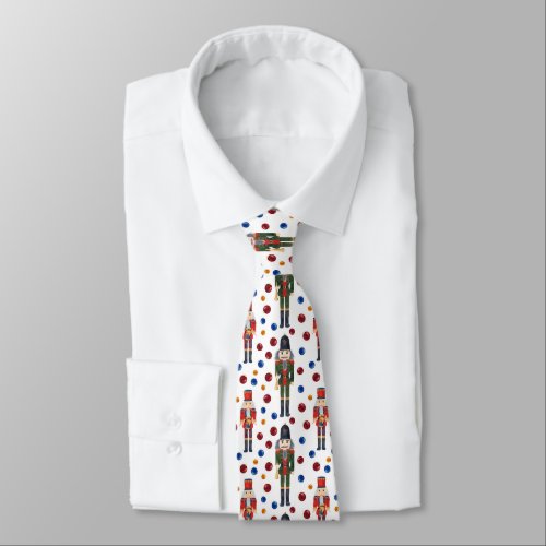 Festive Christmas nutcracker tiled pattern  Neck Tie