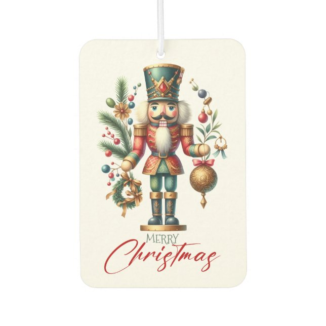 Festive Christmas Nutcrackers  Air Freshener (Front)