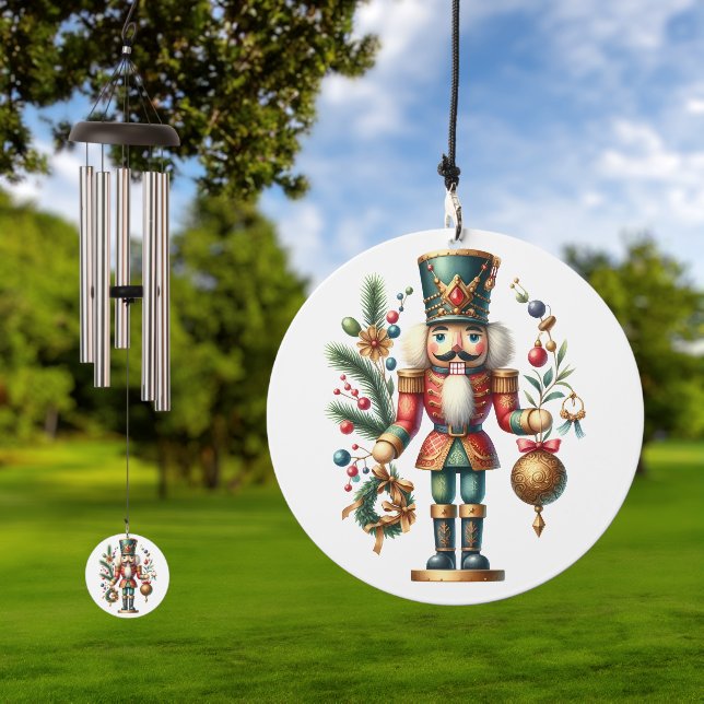 Festive Christmas Nutcrackers  Wind Chime (Outdoor)