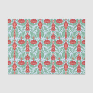 Festive Christmas Ornaments Pattern Tissue Paper