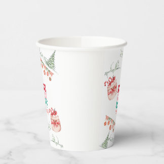 Festive Christmas Paper Cups-Set of 8 Cups
