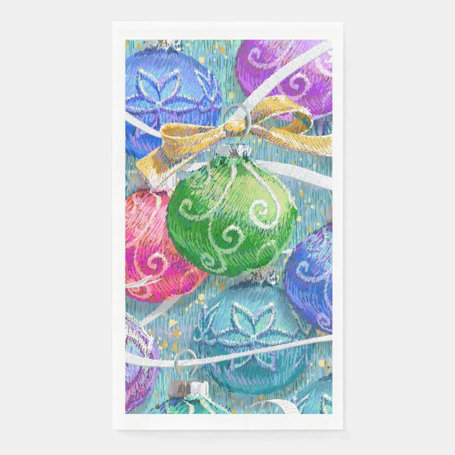 Festive Christmas  Paper Guest Towels (Front)