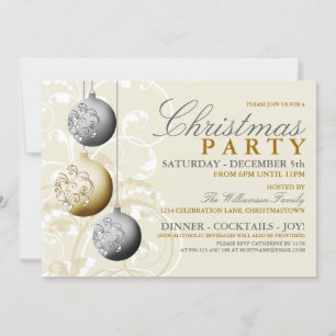 Festive Christmas Party Invitation