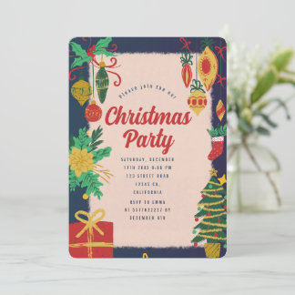 Festive Christmas Party Invitation