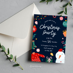 Festive Christmas Party Invitation