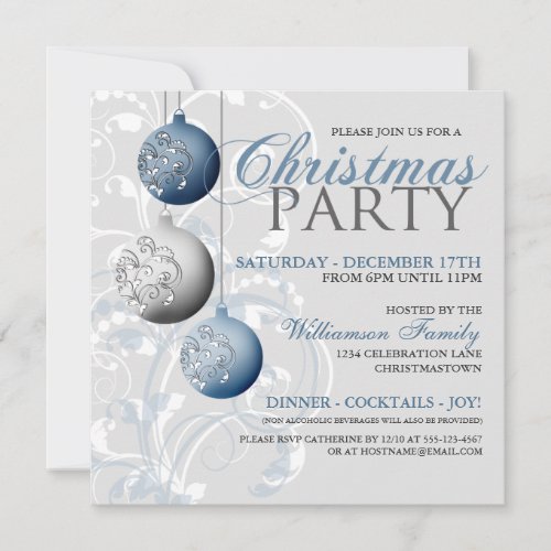 Festive Christmas Party Invitation