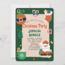 Festive Christmas Party Invitation