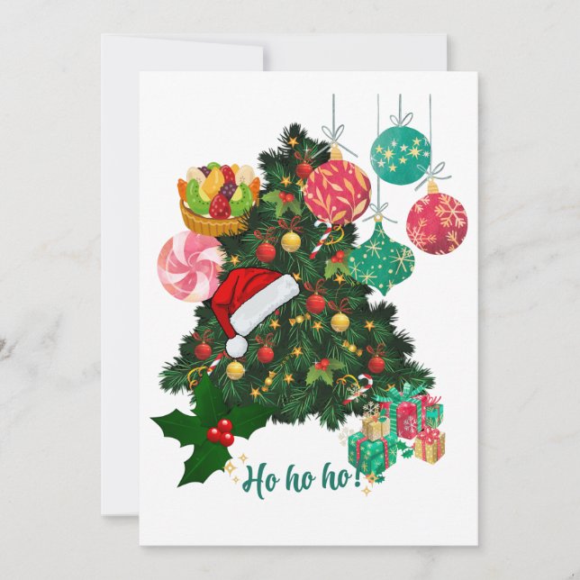 Festive Christmas Party Invitation | Personalized  (Front)