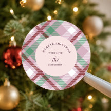Festive Christmas Pastel Plaid