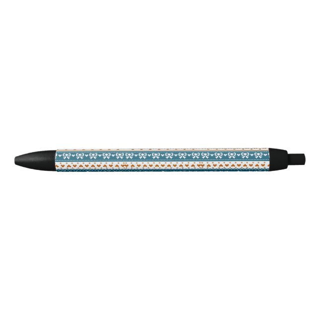 🎄 Festive Christmas Pattern Glow ❄️ Holiday  Pen (Front)