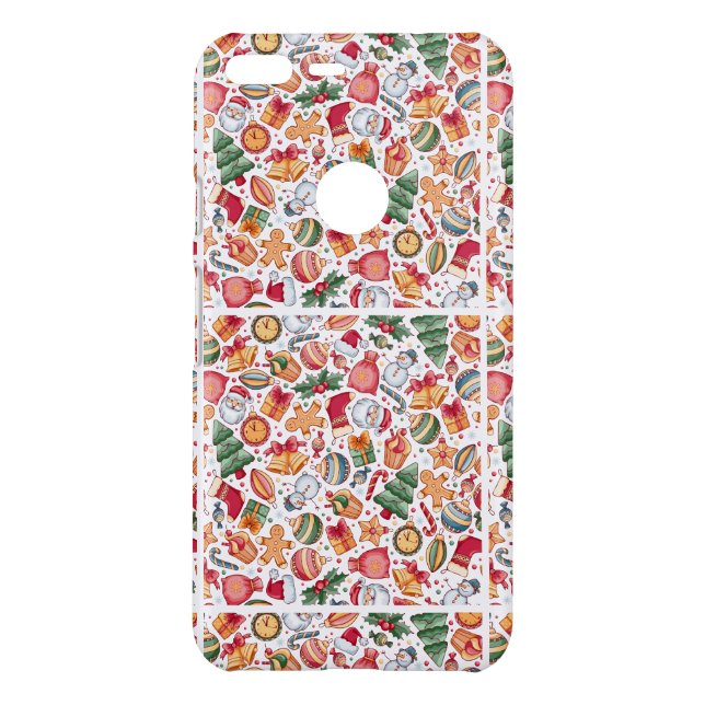 Festive Christmas Pattern Holiday Phone Case (Back)