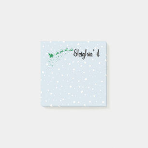 Festive Christmas Post It Notes Sleighin It