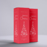 Festive Christmas Red Wine Box<br><div class="desc">Elevate your festive celebrations with our Merry Christmas Wine Gift Box – the perfect touch of elegance for the holiday season. This exquisite box is not just a gift; it's a cherished keepsake waiting to be personalized with your family's signature or names, adding a warm and personal touch. Make the...</div>