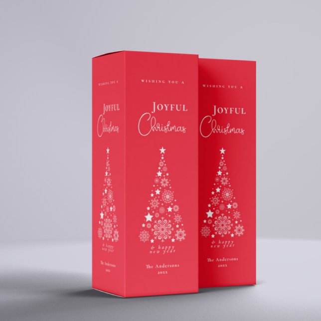 Festive Christmas Red Wine Box (Festive Christmas Red Wine Box)