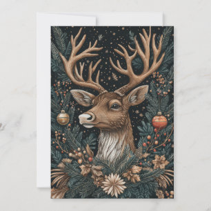 Festive Christmas Reindeer Greeting Card