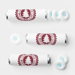Festive Christmas Santa approved word art Breath Savers® Mints