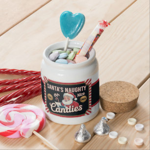 Festive Christmas Santa candies Candy Jar
