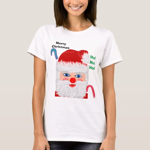 Festive Christmas Santa Claus Ho Ho Ho T_Shirt