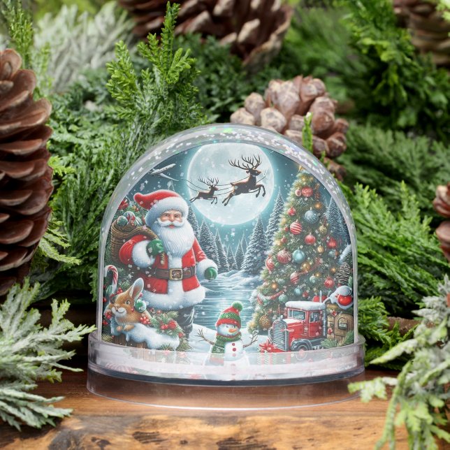 Festive Christmas Santa Claus  Snow Globe (Winter)