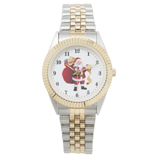 Festive Christmas Santa Holiday Watch (Front)