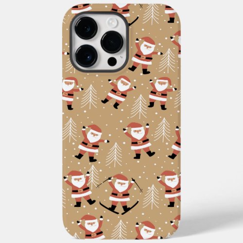Festive Christmas Santa Snowy Celebration Case_Mate iPhone 14 Pro Max Case