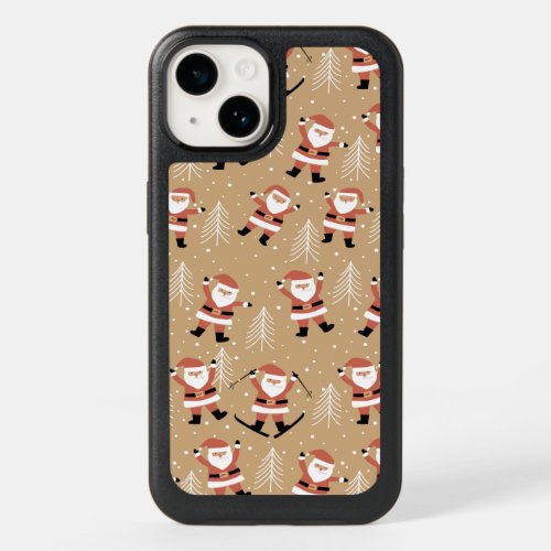 Festive Christmas Santa Snowy Celebration OtterBox iPhone 14 Case