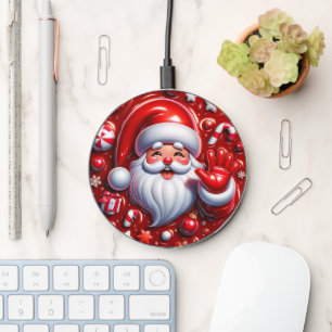 Festive Christmas Santa  Wireless Charger