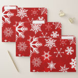 Festive Christmas snowflakes cute File Folder