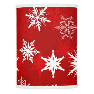 Christmas Lamp Shades Zazzle Festive Christmas Snowflakes Lamp Shade