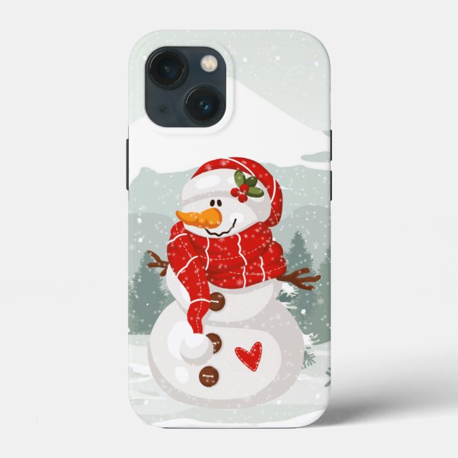 Festive Christmas snowman Holiday  Case-Mate iPhone Case (Back)