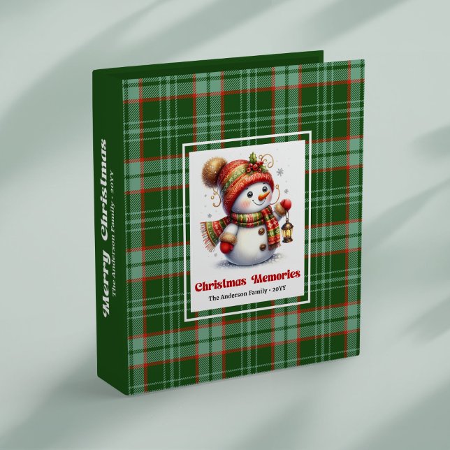 Festive Christmas snowman photo binder editable (Festive Christmas snowman photo binder editable)
