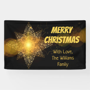 Festive Christmas Star Lights Elegant Banner