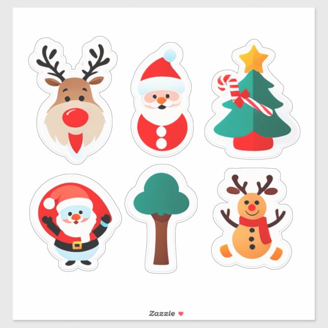 Festive Christmas Sticker Set (Sheet)